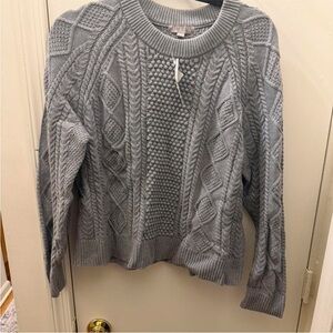 J. Crew Textured Gray Sweater